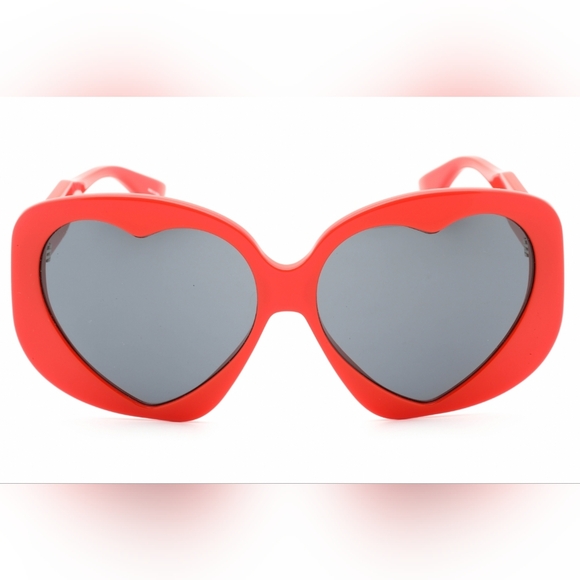 NWT,Moschino MOS152/S, Women’s Sunglasses, Red Heart Sunglasses with Gray Lenses - Picture 2 of 8